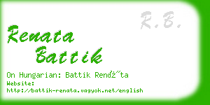 renata battik business card